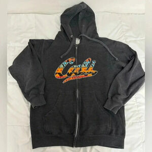 Cali Hoodie Unisex Zip Up Sweatshirt Medium Southwestern Aztec Print Streetwear